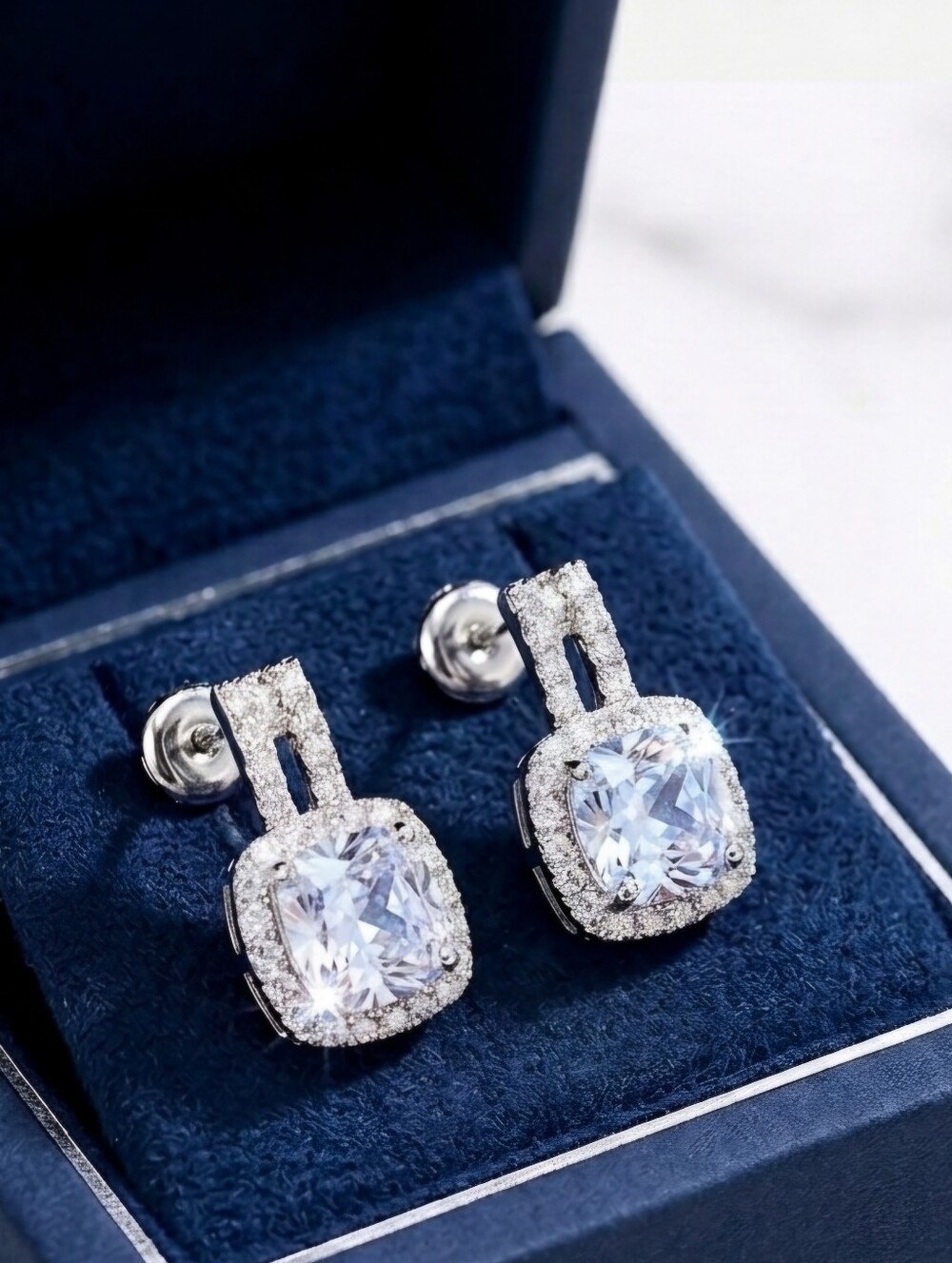 Elegant Zirconia Drop Earrings